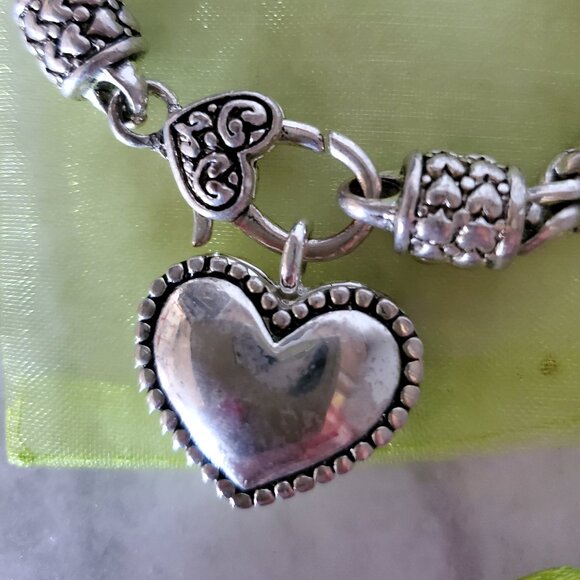 Brighton Jewelry - Brighton Puffed Heart Bracelet New Condition